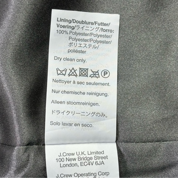 J Crew Wool Cashmere Double-Breasted Coat Gray 2P - Picture 14 of 14